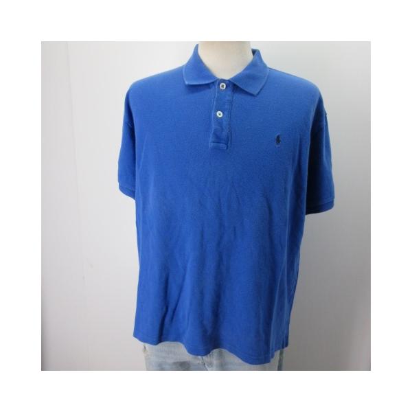 A*様 Ralph Lauren ポロシャツ POLO ラルフローレン ポロシャツ M 青 アメリカ古着 sy359 : 古着屋