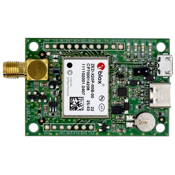 [Release date: December 8, 2025]u-bloxのGNSS受信モジュールZED-X20Pを搭載したRTK-GNSS測位システムの開発用ボードで、単独でRTK-GNSS受信機として利用できます。USBでパソコンに接...