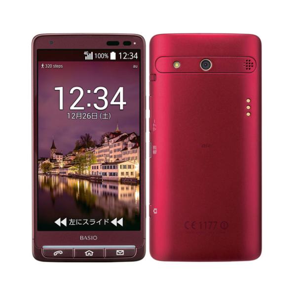 BASIO KYV32[16GB] au レッド【安心保証】