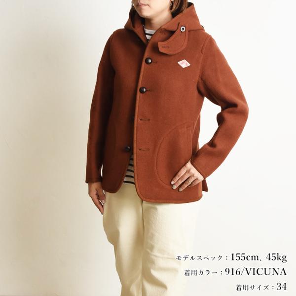 ダントン Danton ウールモッサ フード付き シングルジャケット レディース くるみボタン ジャケット コート Jd 8458 Buyee Buyee 日本の通販商品 オークションの入札サポート 購入サポートサービス