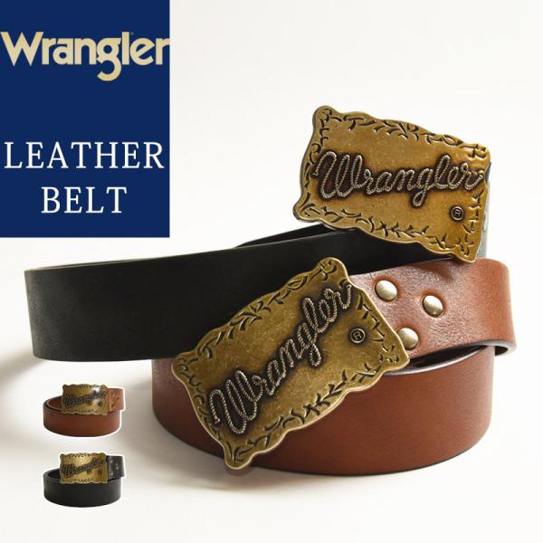 Wrangler/ラングラー カウボーイ  レザーベルト  メンズ 男性 紳士 牛革 ベーシック 定番 ビジネス カジュアル ビジカジ スーツ ゴルフ デニム WA1010