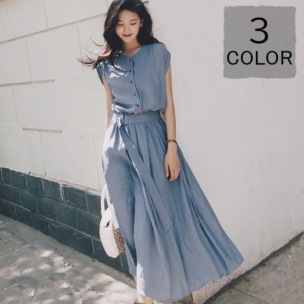 ワンピース 半袖 夏 おしゃれ かわいい 10分丈 シフォンワンピース  