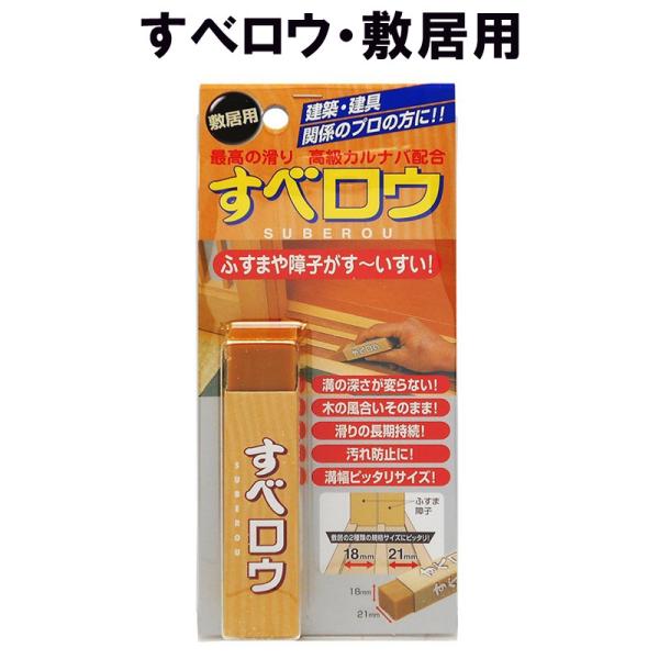 他サイト： すべロウ 敷居用 SR-01 建築の友 〈 建具 引き出し 木製 家具 滑りやすく 開け締め楽 木部 〉FMの商品画像