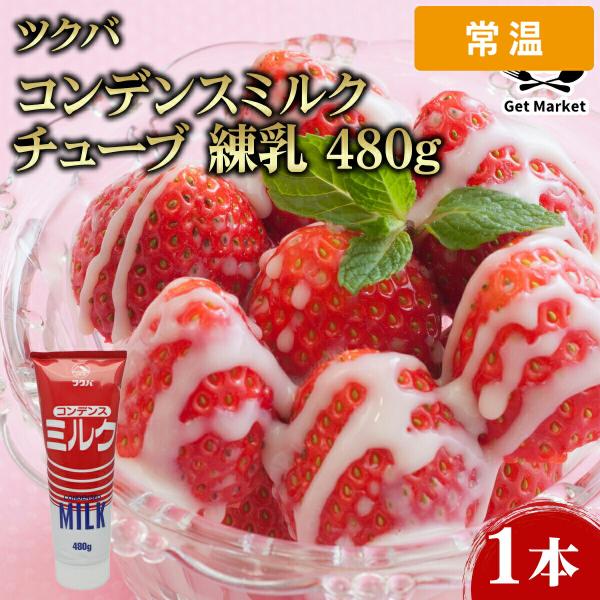 【ケース販売  12個入1ケース】ツクバ乳業 コンデンスミルク チューブ 練乳 480g 1本 特大サイズ 業務用 大容量 業務用食品 お買得 お得 大サイズ プ 【常温便】