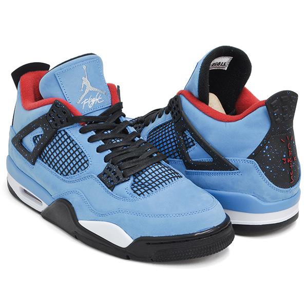 all blue jordan retro 4