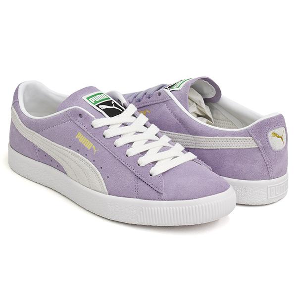 puma purple suede sneakers