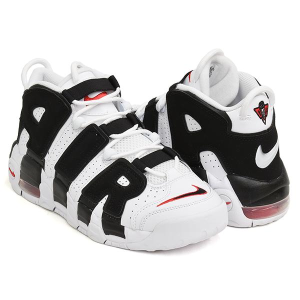 Nike Air More Uptempo Gs ナイキ エア モア アップテンポ ジーエス グレード スクール White Black University Red 4150 105 Gettry 通販 Yahoo ショッピング