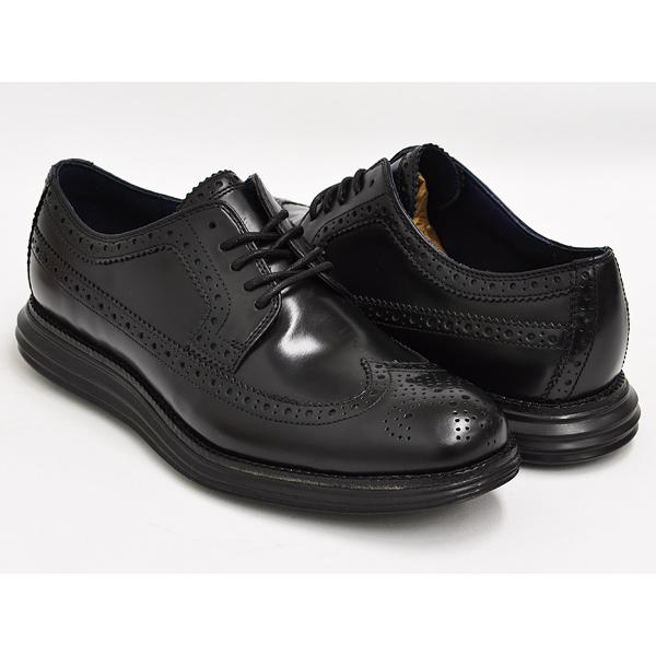 Cole Haan LUNARGRAND LONG WING 【コール ハーン ルナグランド ロング ウィング】 BLACK / BLACK  (WIDTH:MEDIUM)