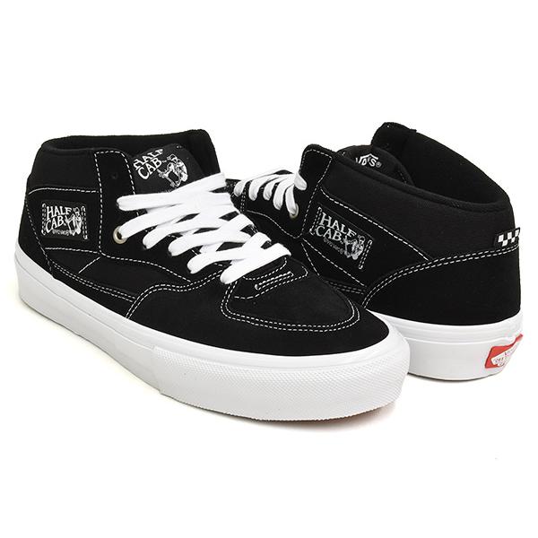 VANS SKATE HALF CAB 【バンズ スケート ハーフキャブ】 【スケートボード SKATEBOARDING SB プロ PRO】 BLACK / WHITE