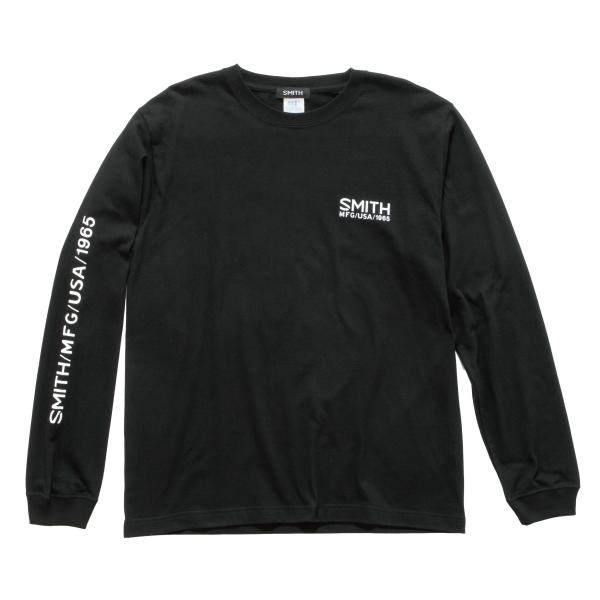 SMITH ISSUE ロングスリーブTシャツ ブラック｜万能リブ付きロンT メンズ カジュアル