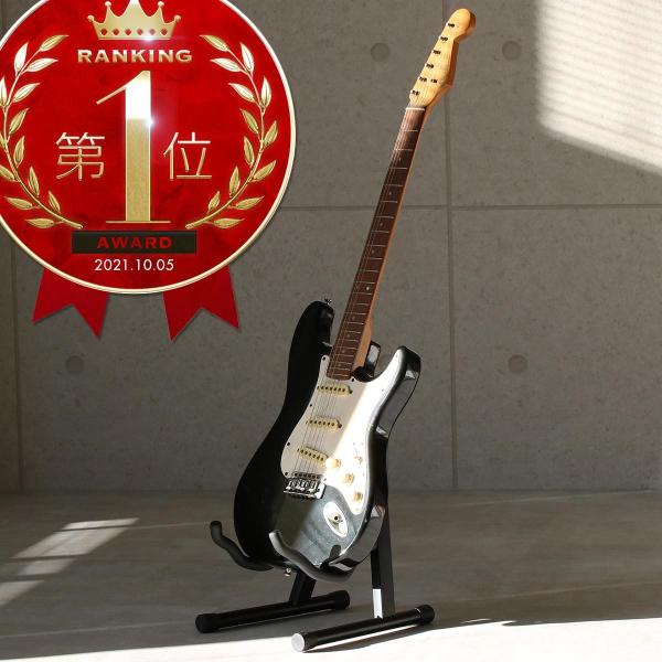 送料無料 ギタースタンド 軽量 シンプル 省スペース エレキギター ベースギター アコースティックギター フォークギター クラシックギター  _73046