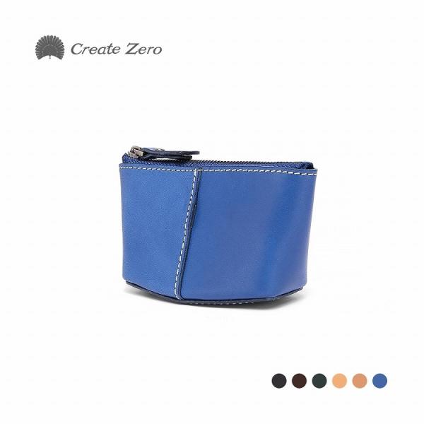 小物入れ 革 本革 ヌメ革 ハンドメイド 手作り おしゃれ ポーチ レザー 6色 Zero ブランド品 ギフト 人気 Create クリスマス 収納