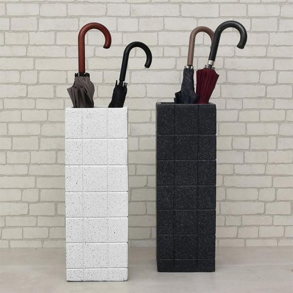 傘立て 希望者のみラッピング無料 おしゃれ 北欧 スリム 玄関 収納 ストーン調 ブラック ホワイト 店舗 オシャレ オフィス 白 黒 509 来客用 ショップ コンパクト