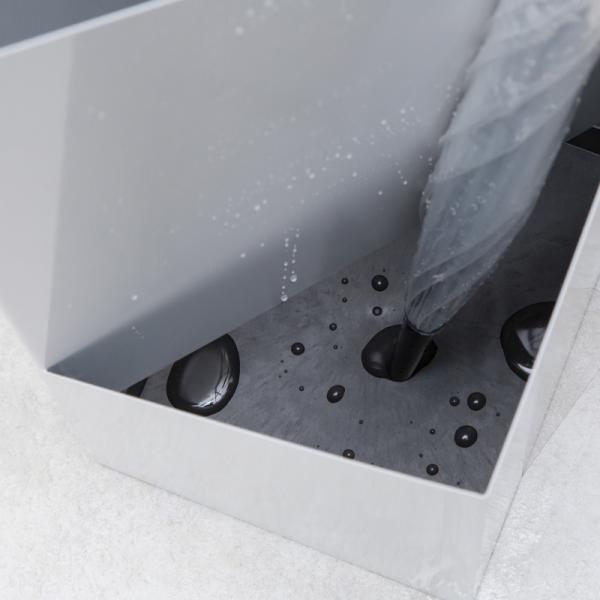 傘立て おしゃれ 北欧 スリム 玄関 収納 アイアン スチール ブラック コンパクト 535 正規激安 折りたたみ傘 トレー オシャレ 受け皿 ホワイト