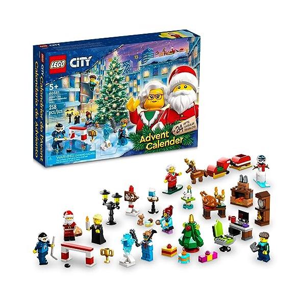 LEGO (レゴ) シティ 2023年 アドベントカレンダー 60381 クリスマスホリデーカウントダウンプレイセット カウントダウンのプレゼント コレクションにできるアイ