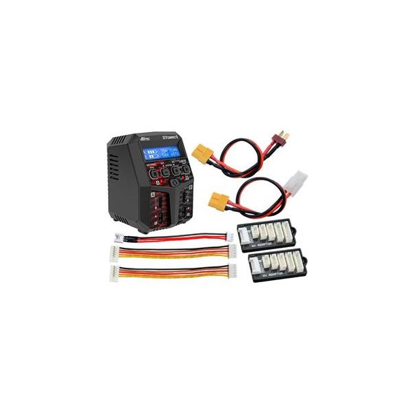 ACバランスチャージャーX2 バーティカルコンパクト2 ツーリング用ケーブルセット AC充電器 44363-T RCツール