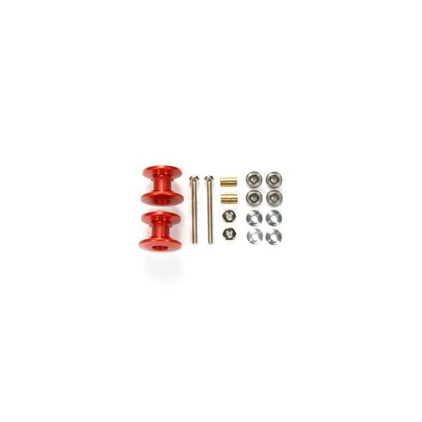 軽量2段アルミローラーセット （13-12mm）（レッド） 95423 ミニ四駆パーツ【予約】