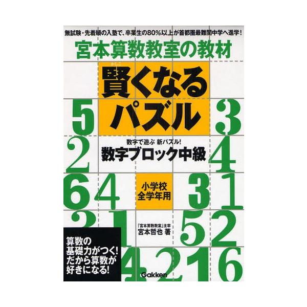 宮本算数教室の教材賢くなるパズル数字ブロック中級 小学校全学年用