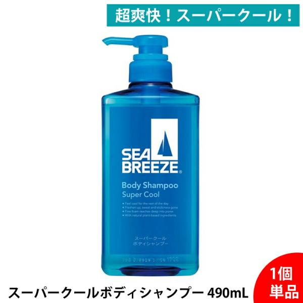 シーブリーズ スーパークール ボディシャンプー 490mL SEABREEZE デオドラント 医薬部外品 ボディソープ クールタイプ ニオイ