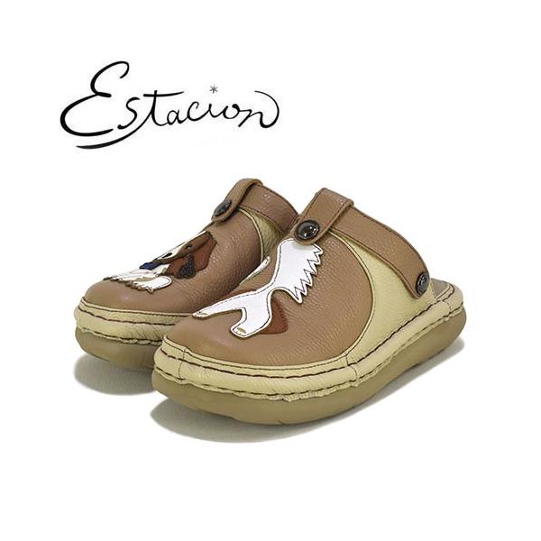Estacion（エスタシオン） 革 イヌモチーフ サボサンダル : GHILLI