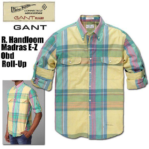 GANT Rugger(ガント ラガー）R. Handloom Madras E-Z Obd Roll-Up
