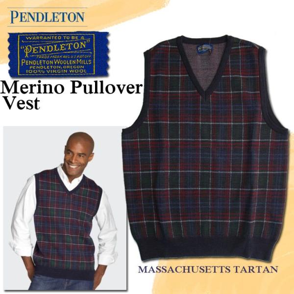 PENDLETON マルチストライプ ウールベスト PENDLETON マルチストライプ ウールベスト