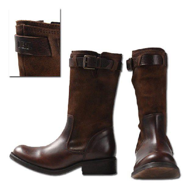 DIESEL (ディーゼル) "JANIS" (ジャニス) レディース レザースエードブーツ DIESEL (ディーゼル) "JANIS" (ジャニス) レディース レザースエードブーツ