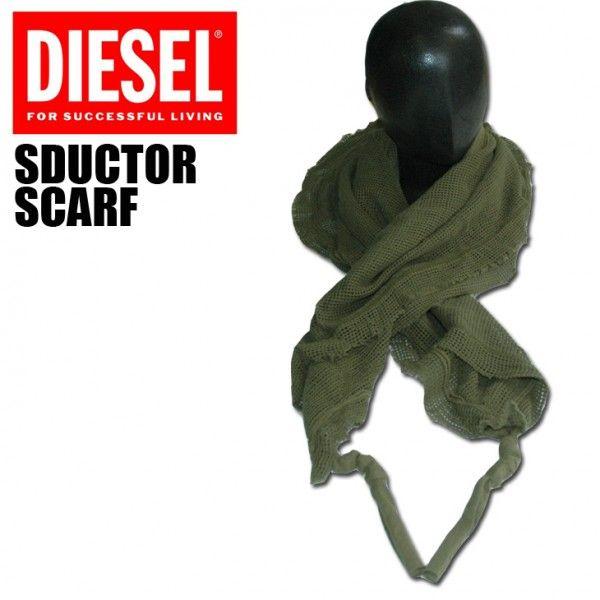 DIESEL (ディーゼル) SDUCTOR SCARF (スドクター スカーフ) メッシュ大判スカーフ