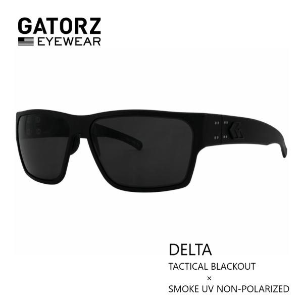 GATORZ DELTA MATTE BLACK BLACKOUT FRAME × SMOKE UV LENS