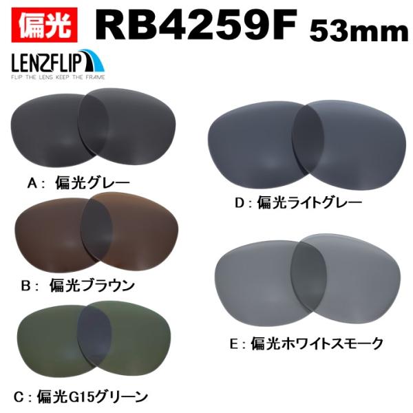 レイバン サングラス RB4259F 交換レンズ Ray-Ban 偏光レンズ 格闘家 皇治 飯田将成 山崎秀晃 K-1 キックボクサー 替えレンズ LenzFlip オリジナルレンズ 爆買