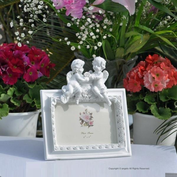 天使フォトフレーム 写真たてアンジェロ バラ雑貨 送料込 エンジェル