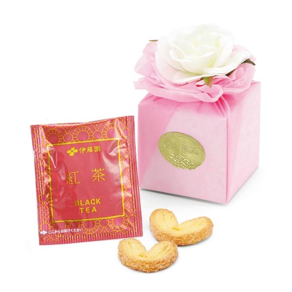 ハッピーラパン・ピンク(パイ&紅茶) 1個★プチギフト お菓子 ハートパイ 結婚式 安い 退職 お見送り 可愛い お洒落[HF-2023]