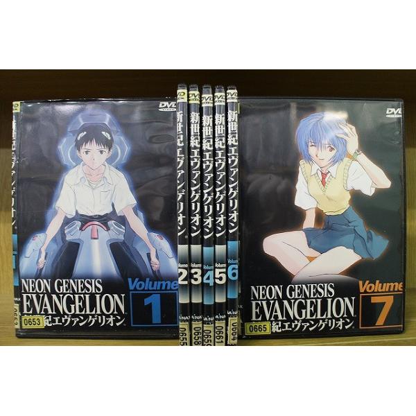 DVD 新世紀エヴァンゲリオン 旧版 全7巻 ※ケース無し発送 レンタル落ち