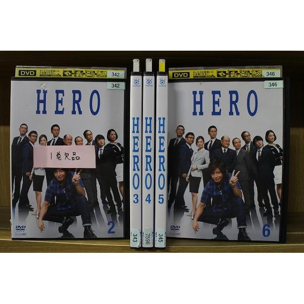DVD　HERO　2014年版　全6巻　木村拓哉 DVD HERO 2014年版 2〜6巻(1巻欠品) 計5本セット 木村拓哉 ※ケース無し