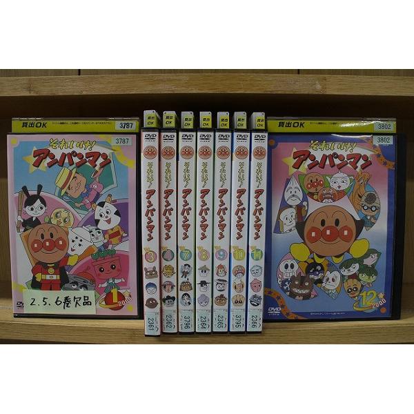 DVD それいけ!アンパンマン '00 1〜12巻(2、5、6巻欠品) 計9本set
