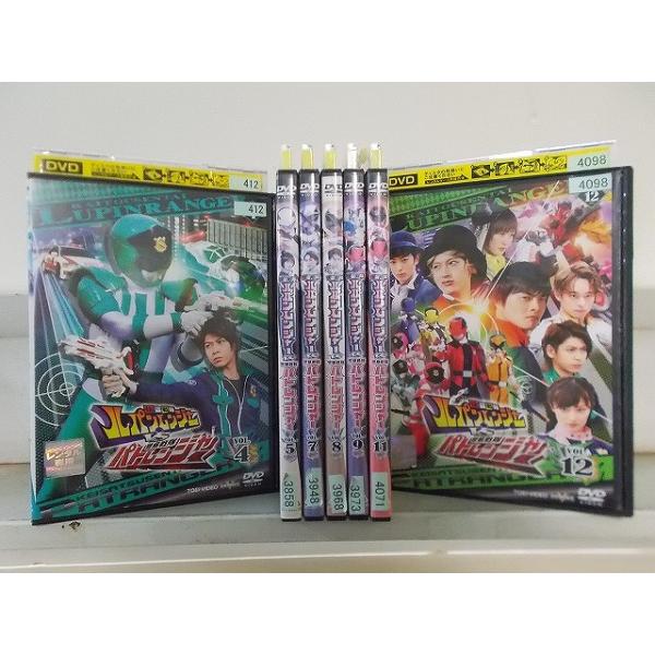 DVD 快盗戦隊ルパンレンジャーVS警察戦隊パトレンジャー 4〜12巻(1、2、3、6、10巻欠品) 計7本セット ※ケース無し発送 レンタル落ち ZFF664