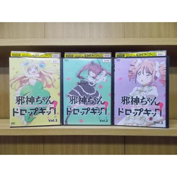 DVD 邪神ちゃんドロップキック 2期 1〜3巻セット(未完) ※ケース無し