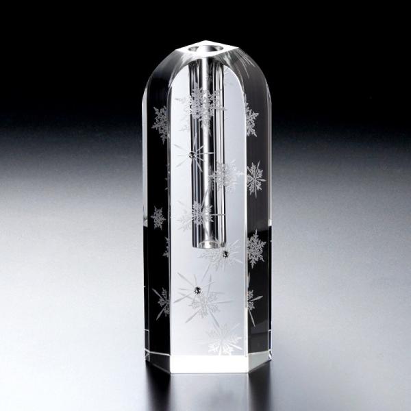 グラスワークス / ナルミ ) スノー＆スター 一輪挿し ガラス 花瓶