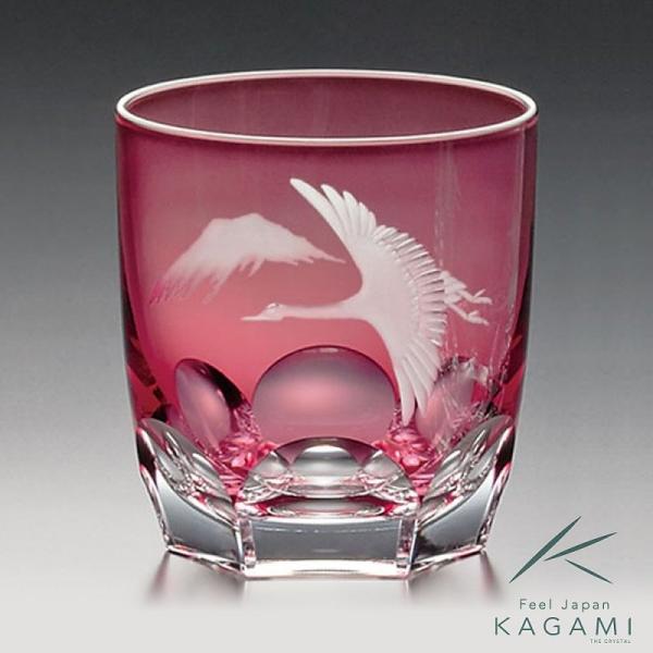 赤い彫刻入り　クリスタル　デキャンタとグラスセット(手造り) gift-only_330-0266