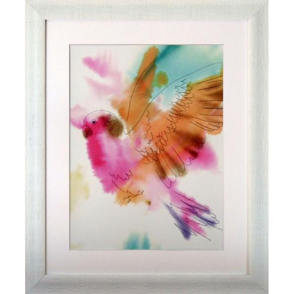 ( �A�[�g�t���[�� ) Kristine Hegre Paradise Parrot-Fly �|�X�^�[ �A�[�g �C���e���A ���蕨