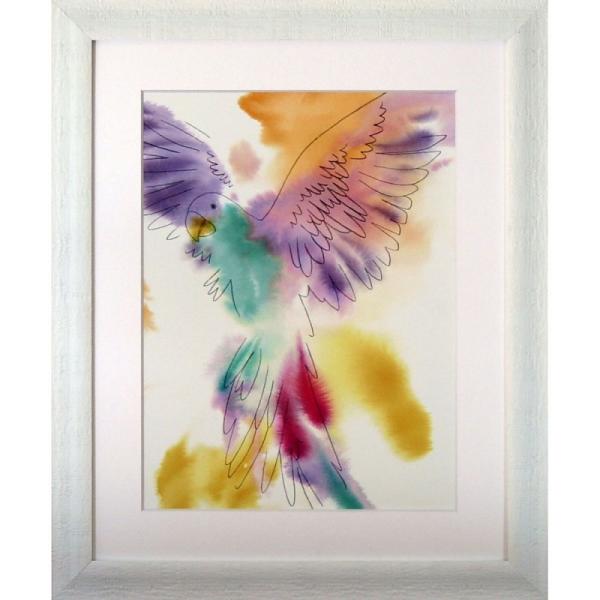 ( �A�[�g�t���[�� ) Kristine Hegre Paradise Parrot-Soar �|�X�^�[ �A�[�g �C���e���A ���蕨