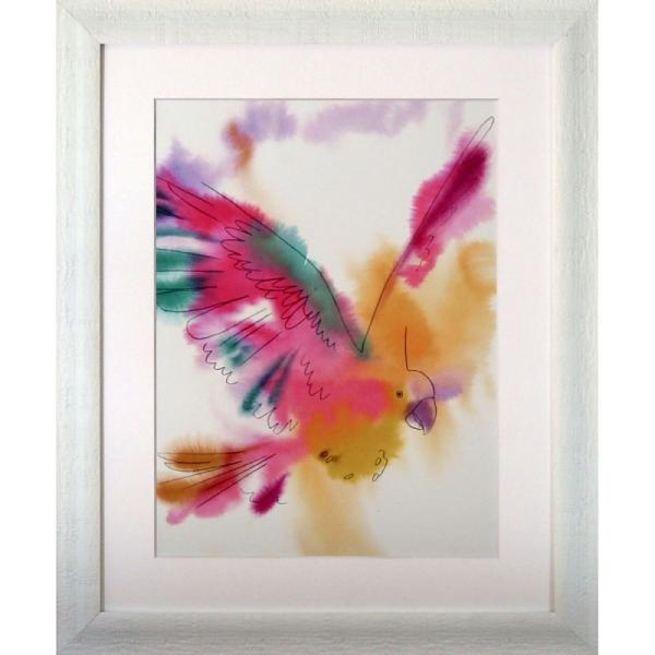 ( �A�[�g�t���[�� ) Kristine Hegre Paradise Parrot-Glide �|�X�^�[ �A�[�g �C���e���A ���蕨