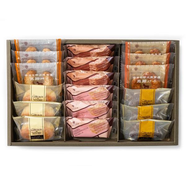 丁寧に折り重ねて焼き上げたミルフイユはパイのサクッとした食感と、とろけるクリームが織りなす贅沢なひととき。スフレは「ふくれる」の意味を持つフランス銘菓。その名の通り柔らかな食感が堪能できます。　誕生日プレゼント 結婚祝い 出産祝い 内祝い ...