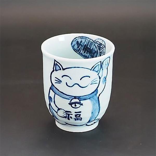 風　【新品、未使用】ネコバス　信楽焼　湯呑み2個セット gift-yui_ts20-14