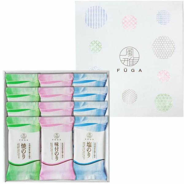 風雅　海苔ギフト 若摘みのり　12袋入（箱入）（WZ-12）”熊本県　有明海産”【送料込み価格】