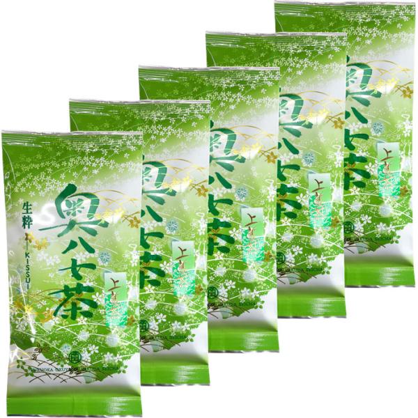 5袋まとめてお届け】生粋の奥八女茶 上煎茶100g“福岡県産八女産”【箱