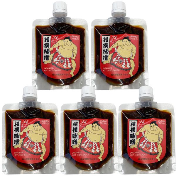 【５本まとめてお届け】鶴味噌　相撲味噌150g　スパウトタイプ【のし・包装不可】【メール便発送　送料込み価格】