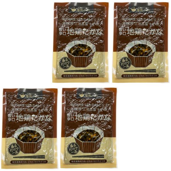 【４袋まとめてお届け】九州　瀬高産 旨い辛口　地鶏たかな （１袋100g）【メール便　送料込み価格】