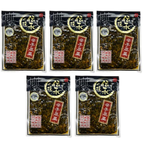 【５袋まとめてお届け】九州　瀬高産 伝承の技　辛子高菜 （１袋100g）【メール便　送料込み価格】