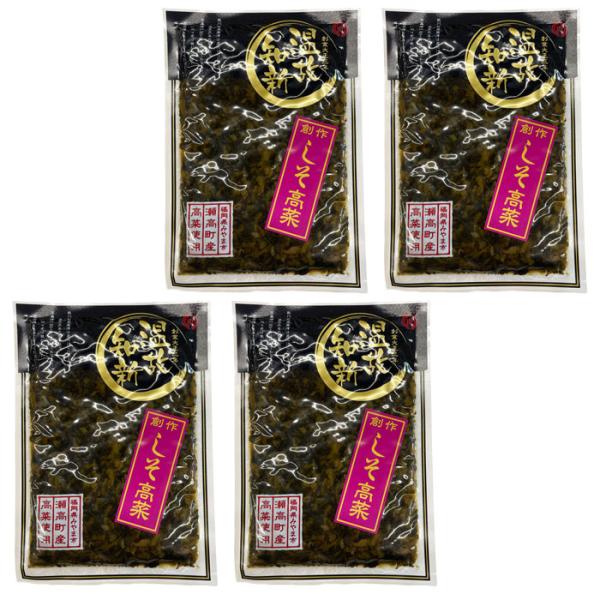 【４袋まとめてお届け】九州　瀬高産 温故知新　創作しそ高菜 （１袋110g）【メール便　送料込み価格】